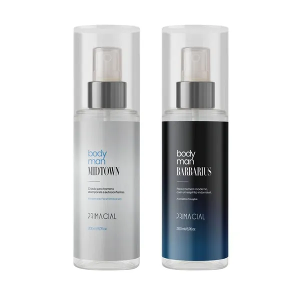 Kit Body Splash Barbarius e Midtown 200ml Primacial
