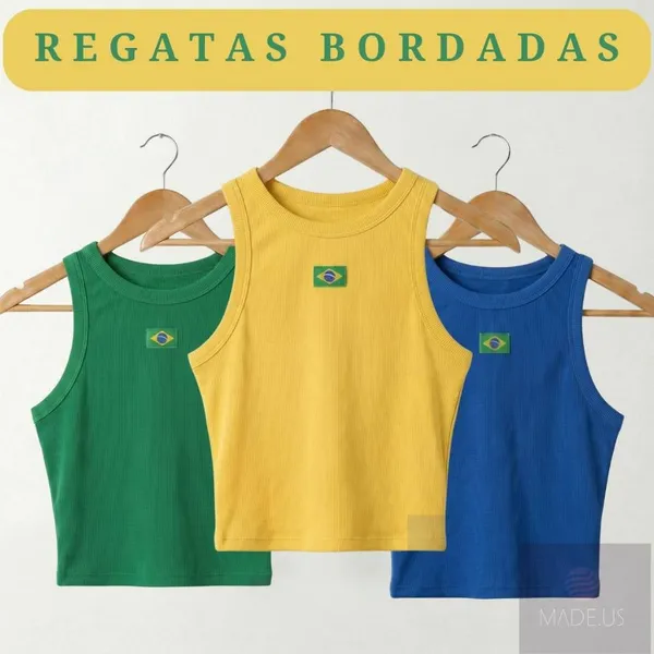 Regata do Brasil Feminina Ribana Copa Bandeira Bordada