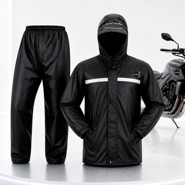 Capa De Chuva Moto Motoqueiro Impermeável Reforçada