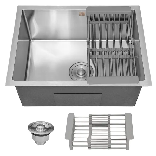 Cuba para Cozinha Gourmet Pia Aço Inox 304 Quadrada ​58 cm