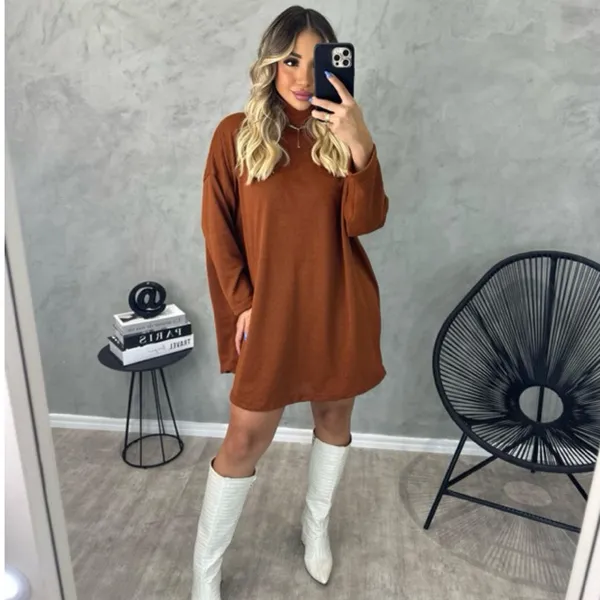 Vestido Poncho Feminino Lanzinha Gola Alta Manga Longa Inverno blusa frio moda junina presente