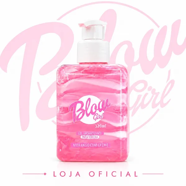 Blow Girl Hidratante Corporal Aveludado Bifásico Gel e Creme Morango Doce Pele Cheirosa Oficial