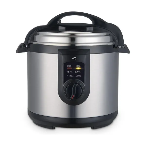 Panela de Pressão Elétrica Multifuncional Digital HQ 6L Inox HQ-Y6DI
