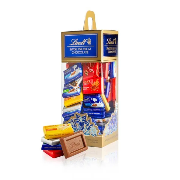 Caixa de Chocolates Lindt Tubo Napolitains Sortidos 500G