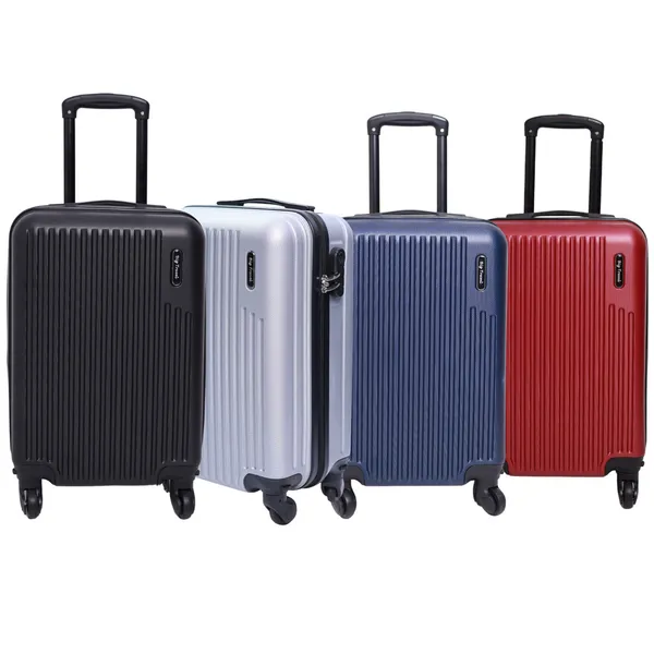 Mala Pequena Bordo 10kg Extensor Avião Casca Dura Giratória Divisória Bagagem Mão Férias ABS