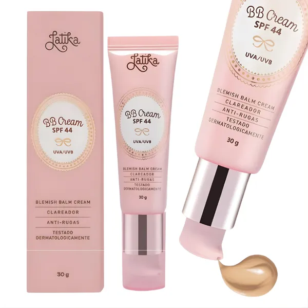 Base BB Cream Latika FPS 44 Bege Claro