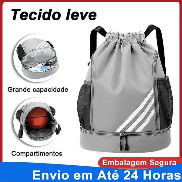 Bolsa Mochila Saco saquinho academia impermeável resistente Academia Trabalho Passeio Escola