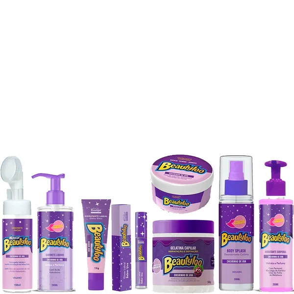 Kit Combo Cheirinho de Chiclete de Chiclete Beautyloo Face Beautiful