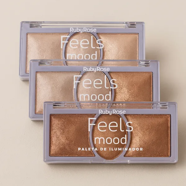 Paleta de Iluminador Feels Mood RUBY ROSE HB7530
