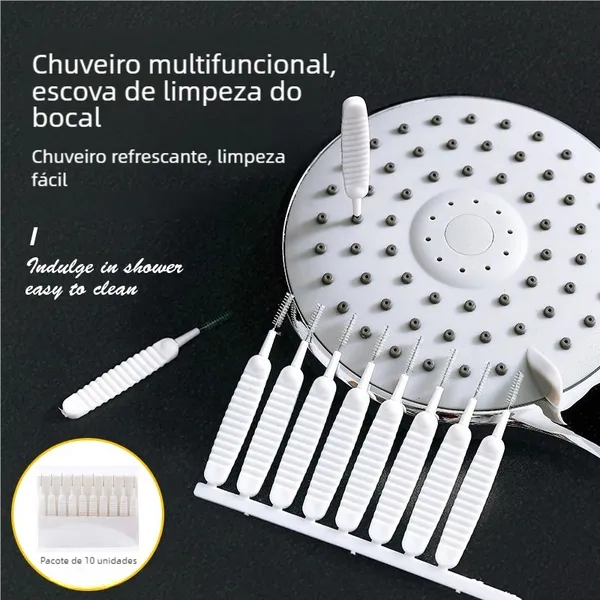 Escova Desentope Chuveiro Mini Limpador Celular Multifuncional