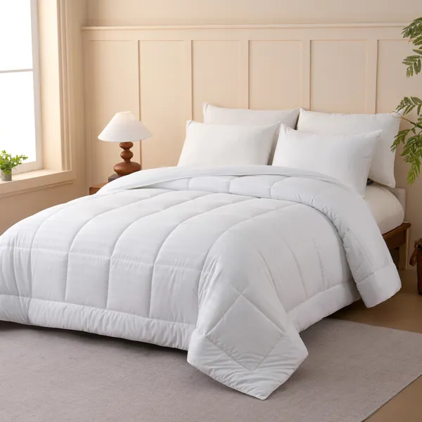 Edredom Hotelaria 300 Fios Toque de Algodão Casal Queen King Dupla Face Super Macio 260x240cm