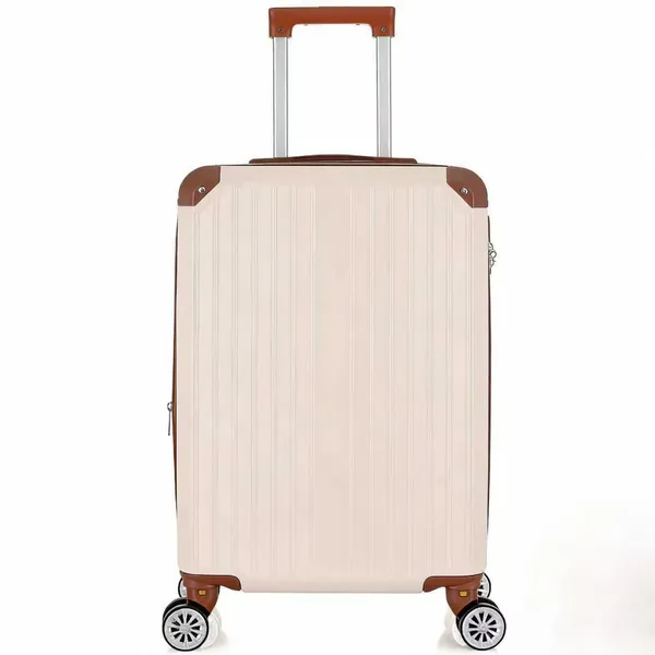 Mala de Viagem ABS 10kg Modelo Novo | Expansão Dupla Zíper, 4 Rodas 360°, Trava com Senha e Resistente a Arranhões