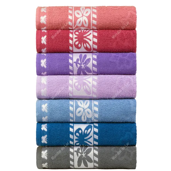 Kit 4pçs Toalhas de Banho 140x70cm ​100% Algodão Premium Coleção Difiori