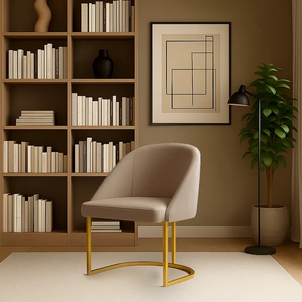 Cadeira Lua Base De Ferro /Poltrona/Decoração/Sala/Quarto/Cozinha/Varias Cores