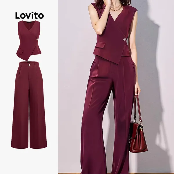 Conjunto Lovito bordô