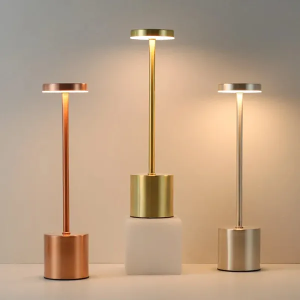 Luminária De Mesa Led Touch Recarregável Sem Fio Para Sala Quarto Restaurante