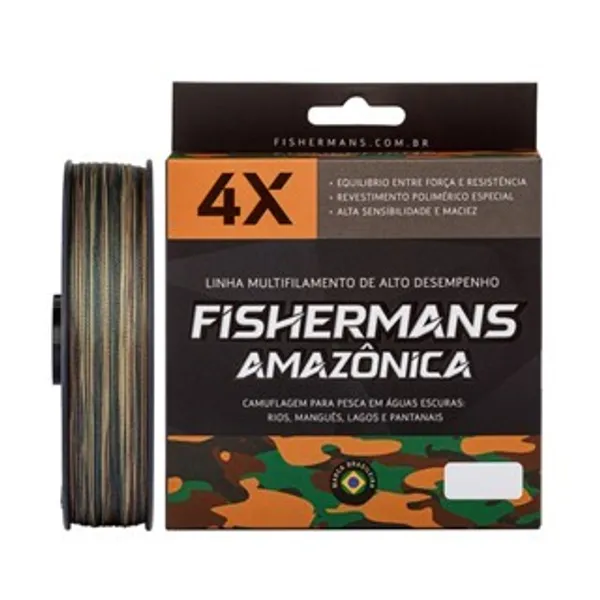 Linha Para Pesca Fishermans Multifilamento Fibra Super Resistente 4x 1200m