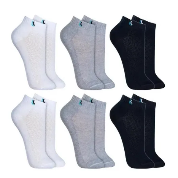 Kit 12 Pares Meias Cano Curto Algodão Sport