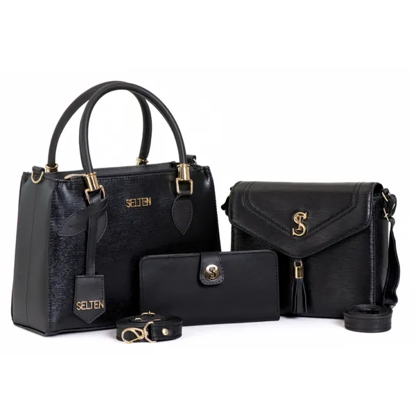 Kit Bolsa Lorena Transversal Alça Ajustável Tote Bolsa Tiracolo Modelo Tampa Lançamento com Carteira