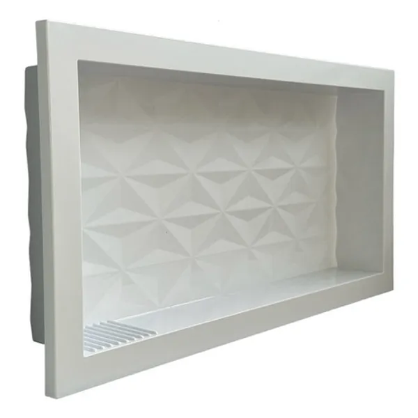 Nicho Para Banheiro Porta Shampoo Embutir 30x60 Fundo 3d Lançamento - Domus