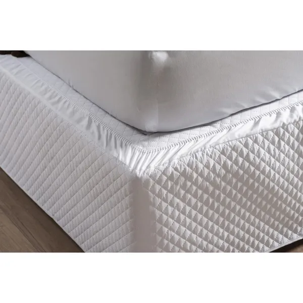 Saia Box Matelada com Elástico e Viés - Branco