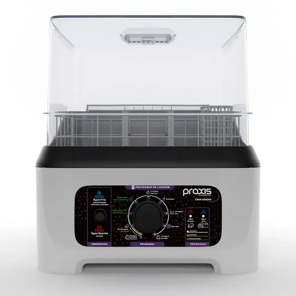 Lava Louças Praxis Portátil LLPP Semi-Automática 127V Branca