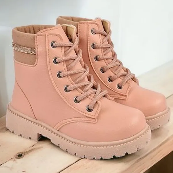 Coturno Juvenil Menina Infantil Feminino Bota Brilho Botinha Moda Estilo Confortável Solami