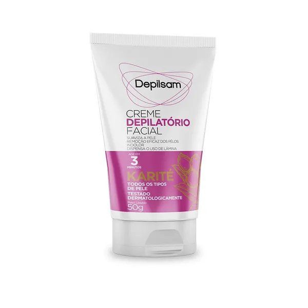 Creme Depilatório Facial Depilsam Karité 50G