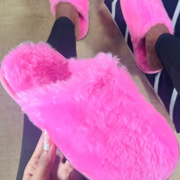 Pantufa de Pelúcia Unissex Inverno Chinelo Quarto Quentinho Antiderrapante