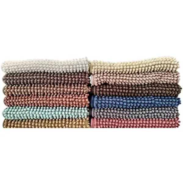 Kit 3 Tapetes Banheiro Antiderrapante Bolinha Microfibra Super Absorvente Lavável 38x58 Macio