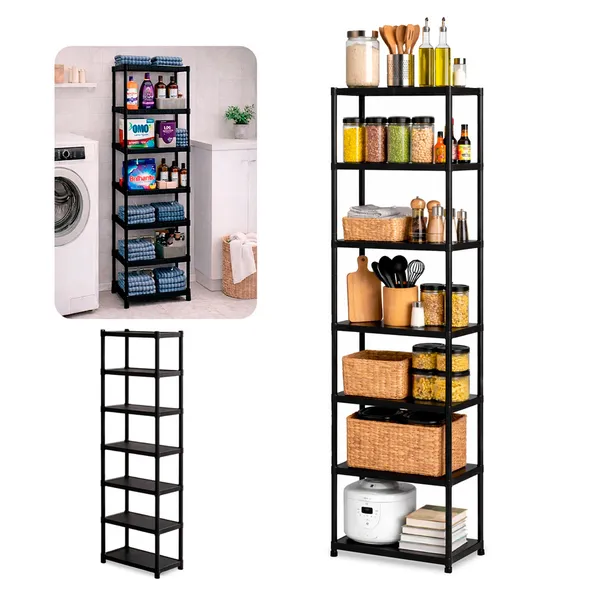 Estante Prateleira Modular Multiuso Andares Organizadora de Plástico Desmontavel 7 Andares