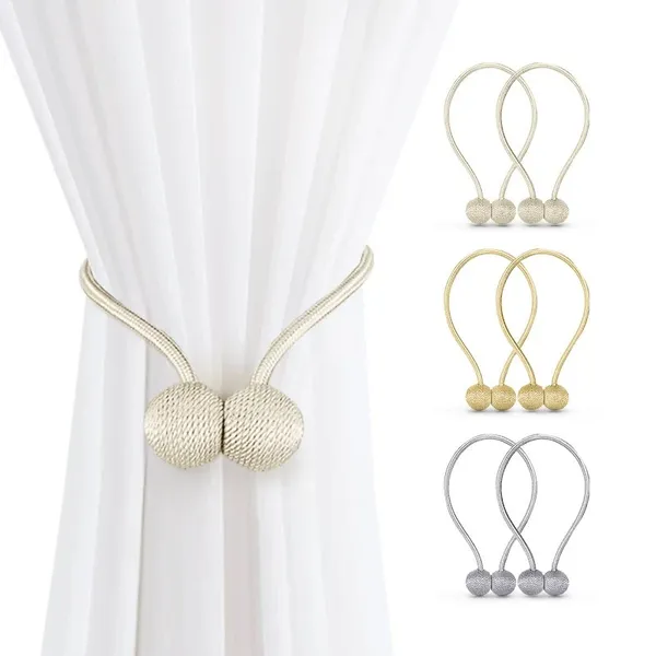 Kit 2 Prendedor de Cortina Magnetica Cinta De Cortina Com Imã Decoração De Cortina