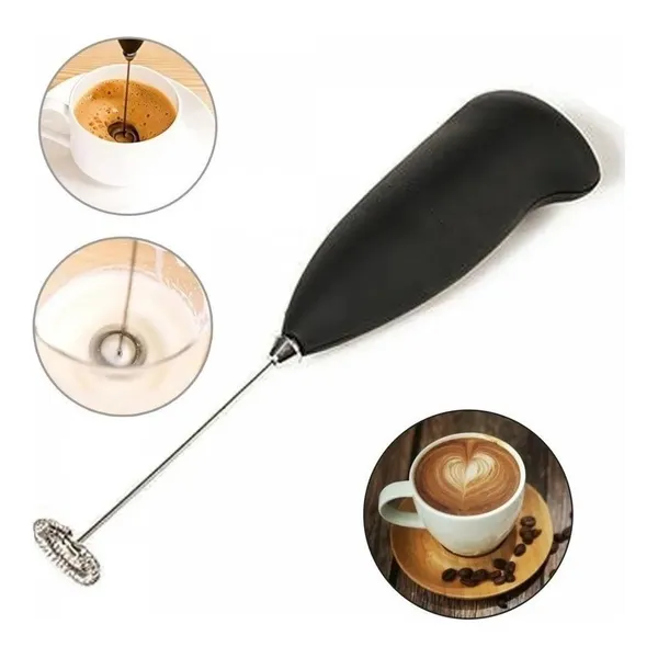Mini Mixer Elétrico Portátil Batedor de Ovos e Café Espumador de Leite – Cores Sortidas a Pilha