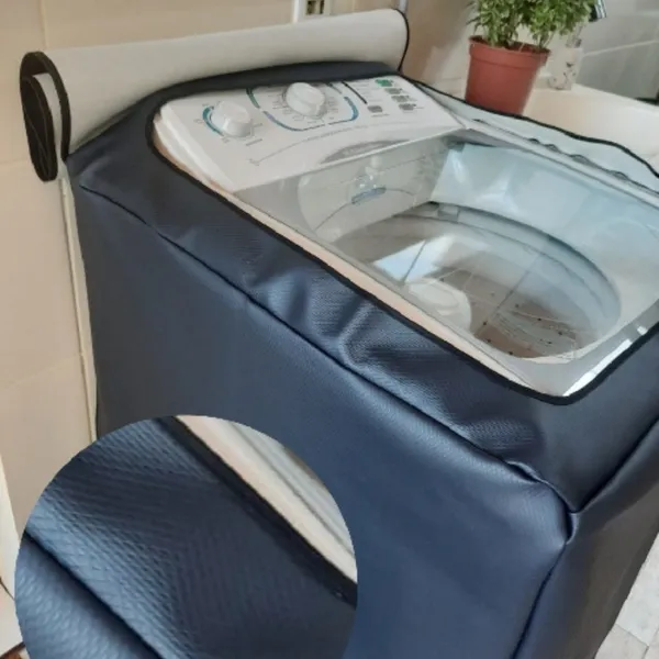 Capa Maquina de Lavar Roupa Impermeável Sol e Chuva 13 a 17 KG - Oferta