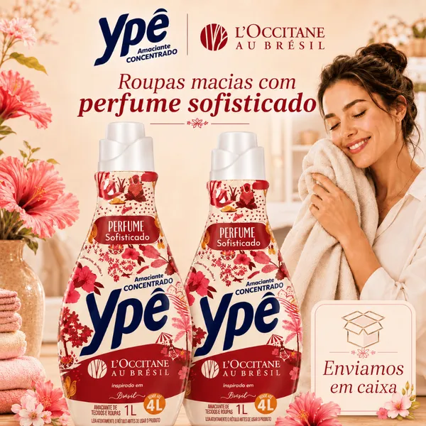 Amaciante Concentrado Ypê, L'OCCITANE au Brésil 1L - Perfume Brésil