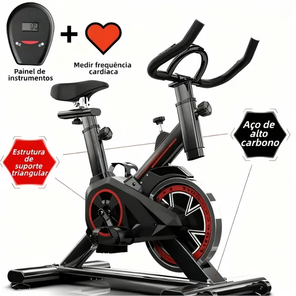 Bicicleta Ergométrica Spinning Profissional 120kg