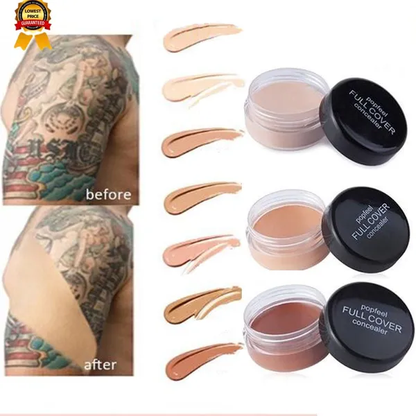 POPFEEL Corretivo/Cobertura Completa Base Corretiva Para Maquiagem Facial 5 Cores (Estoque Pronto)