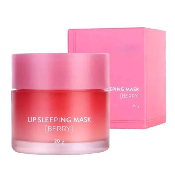 Coreia Dormir Máscara Labial EX Berry 20g Nutrição Profunda Tratamento Hidratante Para Lábios Secos Ano Novo Brilho Auto