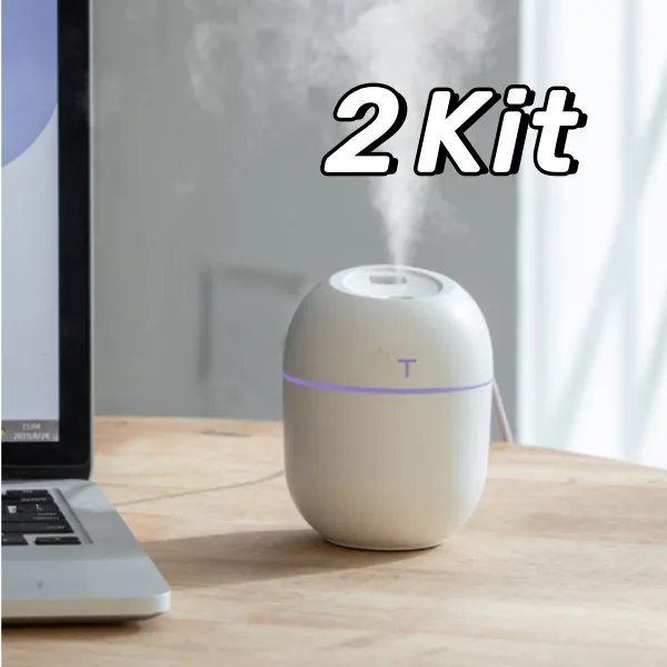 2 Peças Umidificador Atomizador de Ar Portátil