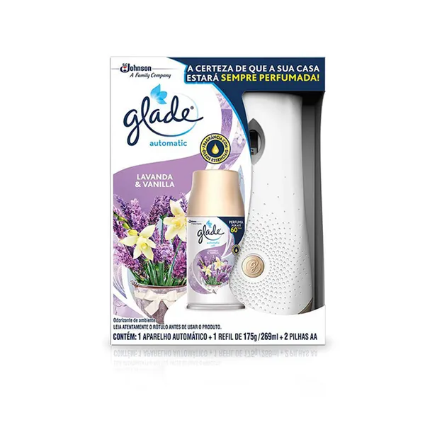 Odorizador de Ar Lavanda & Vanilla Glade Aparelho e Refil 269ml
