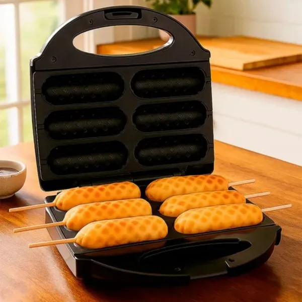 Máquina de Crepe Crepeira Elétrica Antiaderente Hot Dog Queijo Coalho Espetinho No Palito LCK 110v.XHL_HOME
