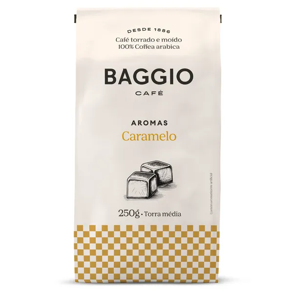 Café Torrado E Moído  Caramelo Baggio Pacote 250g