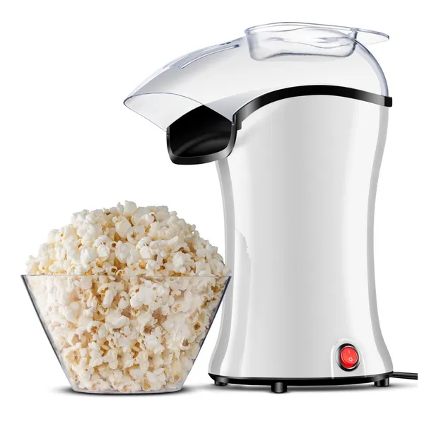 Pipoqueira Elétrica com Bico Direcionador 1200 Watts Branco - PopFlix - Mondial