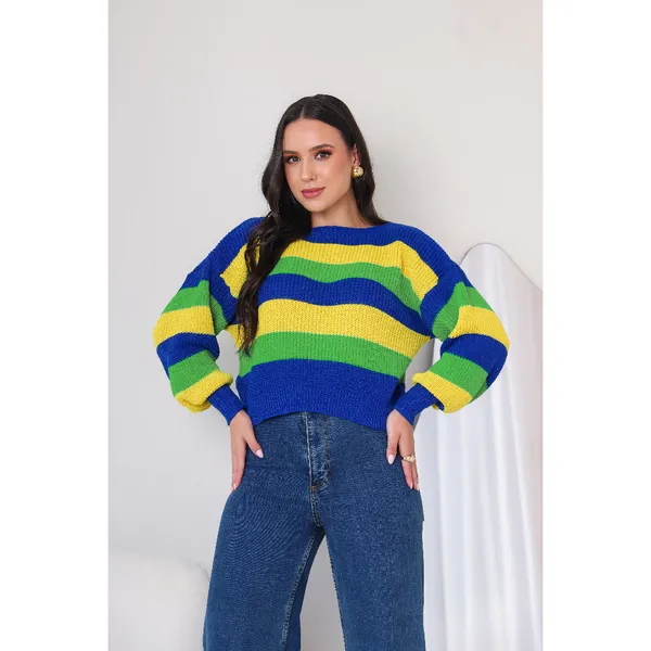 Blusa do Brasil feminina tricot estilosa