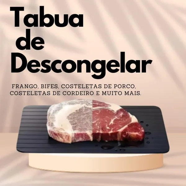 Tábua Mágica Descongelar Rápido Alimentos Super Prática e Resistente