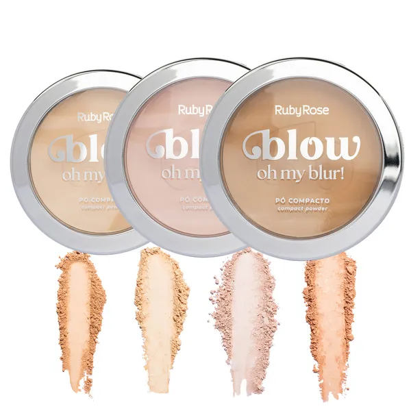 Pó Compacto Ruby Rose Linha BLOW Oh My Blur HBM405
