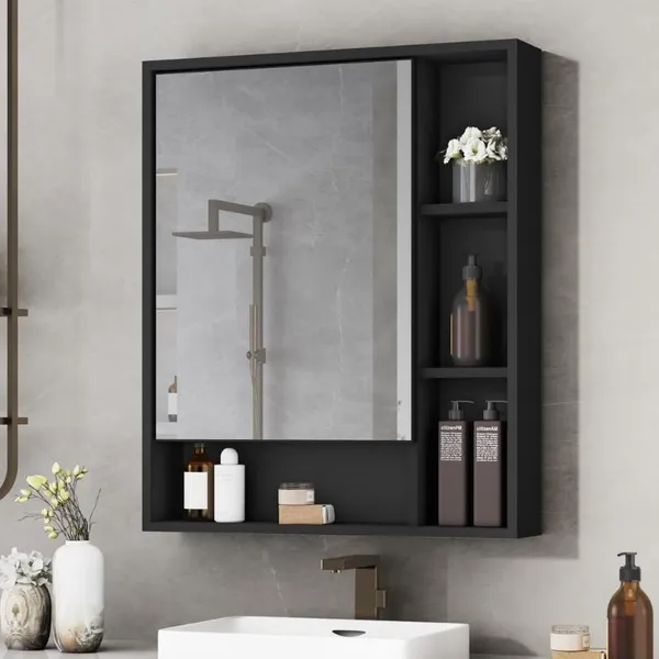 LIQUIDA!!! Armário Banheiro com Espelheira Porta Selene - Várias Cores