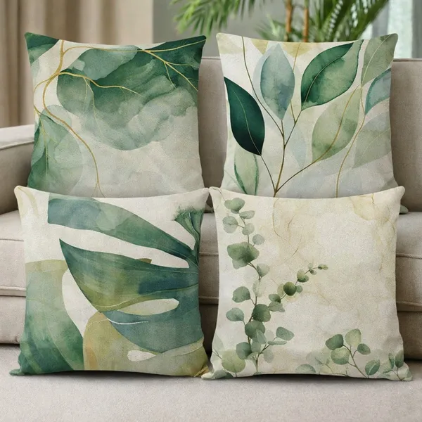 Kit 04 Capas de Almofada Decorativas Digital Várias Estampas