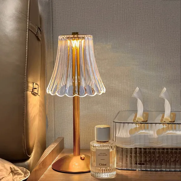 Luminária Abajur de mesa Com 3 cores LED Regulável Recarregável Xtrad CH022