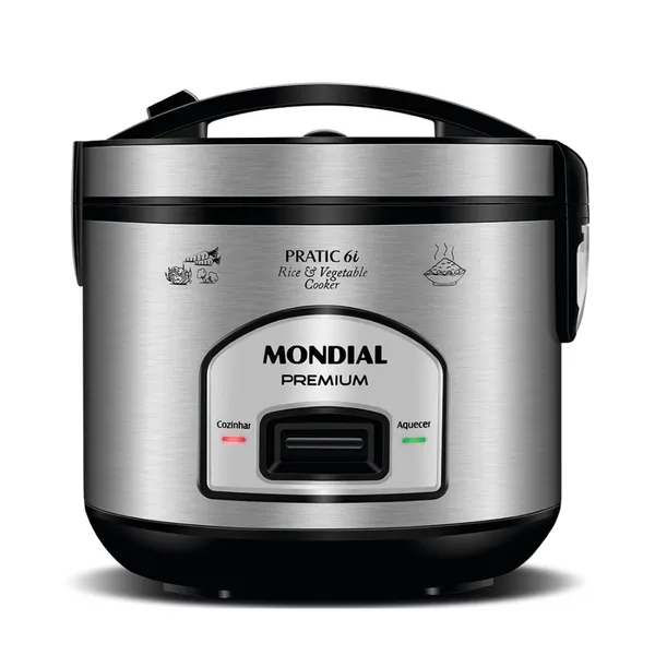 Panela Elétrica de Arroz PE-43 500W com Capacidade de 6 Xícaras Mondial